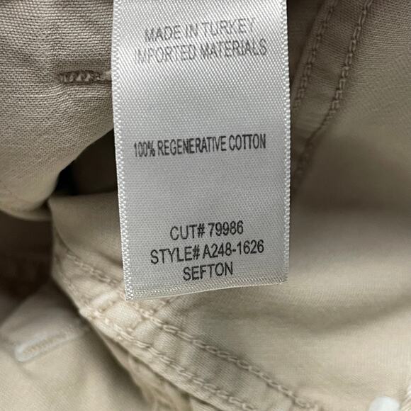 NWT AGOLDE Sefton Pant in Comb Cream Pure Cotton Womens Size 24 - Picture 8 of 10